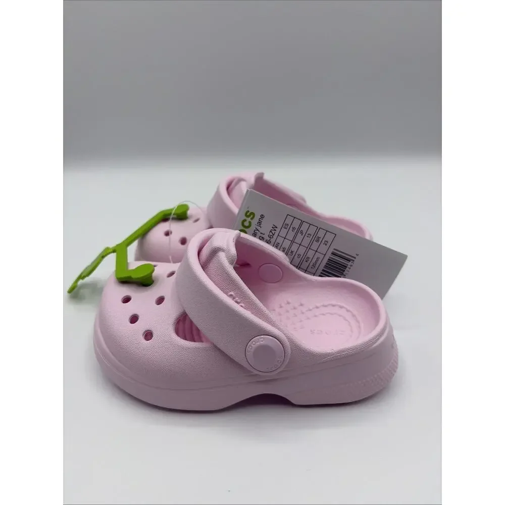 Crocs Classic Mary Jane Clog Light Pink Girl Kids Size C 5 EUR 21 NWT 210616-6ZW
